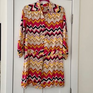 Diane Von Furstenberg Shirt Dress BARILOCHE